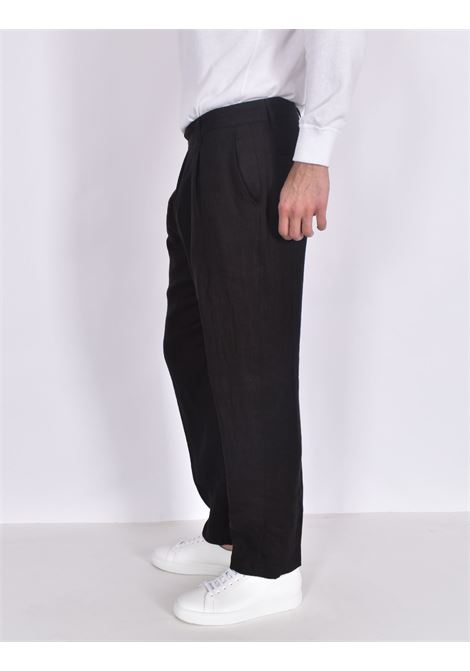 Pantalone Officina 36 lino nero OFFICINA 36 | 2628QP99